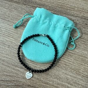 Tiffany and Co Onyx Beaded Bracelet